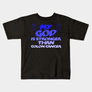 How God Helped Me Overcome Colon Cancer Kids T-Shirt